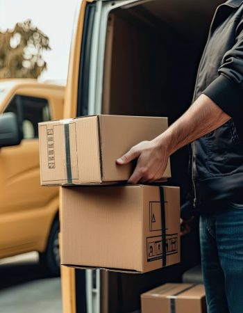 closeup-courier-delivering-boxes